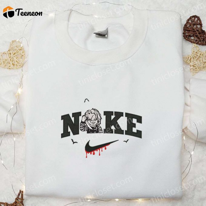 Nike X Chucky Horror Movies Killer Embroidered Shirt – Custom Childs Play D Gift For Men Women