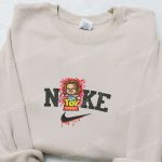 Nike x Chucky Toy Story Buddy Embroidered Shirt: Horror Movie Characters Sweatshirt & Nike Inspired Hoodie