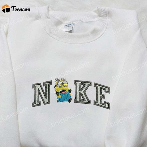 Nike x Dave Minion Embroidered Hoodie Sweatshirt & T-shirt: Cartoon Embroidered Apparel for Minion Fans