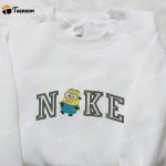 Nike x Dave Minion Embroidered T-Shirt Sweatshirt & Hoodie: Fun Cartoon Apparel with Unique Embroidery