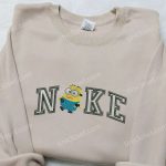 Nike x Dave Minion Embroidered T-Shirt Sweatshirt & Hoodie: Fun Cartoon Apparel with Unique Embroidery