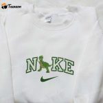 Stylish Nike x Dino Green Embroidered Sweatshirt Custom Hoodie & Cute T-shirt – Shop Now!