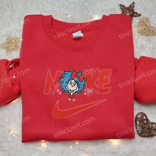 Nike x Dr Seuss Embroidered Shirt – The Cat In The Hat Custom Tee