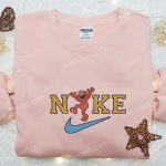 Nike x Elmo Embroidered Sweatshirt: S Gift for Men Women Street Cartoon Shirt Perfect Gift!