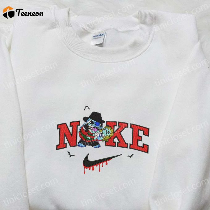 Nike X Freddy Stitch Doll Embroidered Shirt – A Nightmare On Elm Street Characters Perfect Family Gift