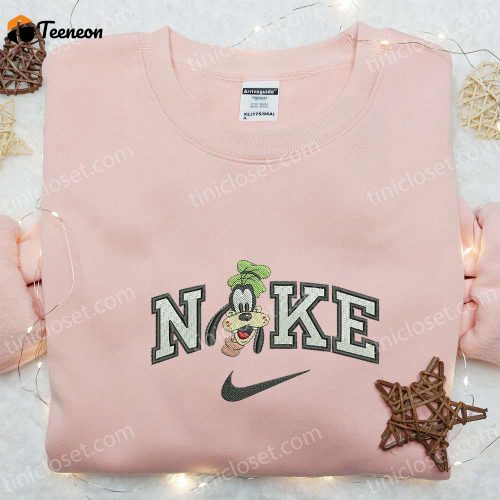 Nike x Goofy Embroidered Sweatshirt Walt Disney Shirt Nike Inspired T-shirt