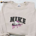 Nike x Hello Kitty Cartoon Embroidered Shirt: Perfect Nike Inspired T-shirt B Gift for Men Women Gift Idea for the Whole Family