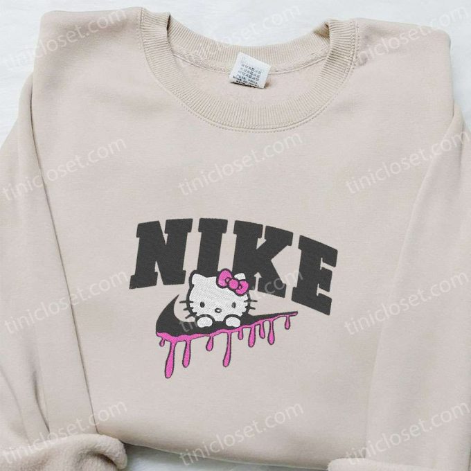 Nike X Hello Kitty Cartoon Embroidered Shirt: Perfect Nike Inspired T-Shirt B Gift For Men Women Gift Idea For The Whole Family