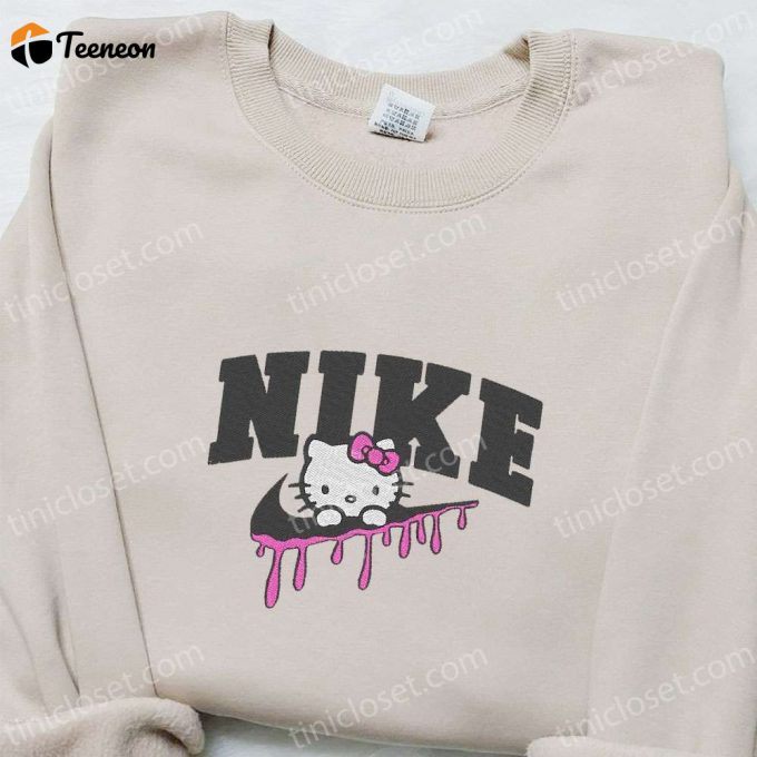 Nike X Hello Kitty Cartoon Embroidered Shirt: Perfect Nike Inspired T-Shirt B Gift For Men Women Gift Idea For The Whole Family