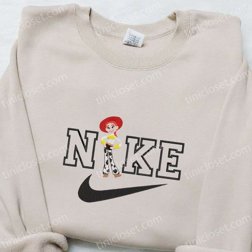 Nike x J Gift for Men Women Embroidered Sweatshirt: Disney Characters Shirt B Gift for Men Women Birthday Gift Ideas