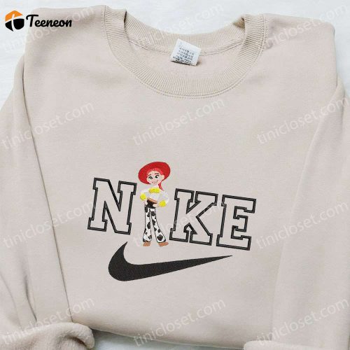 Nike x J Gift for Men Women Embroidered Sweatshirt: Disney Characters Shirt B Gift for Men Women Birthday Gift Ideas