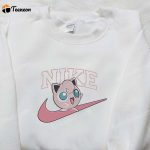 Custom Nike x Jigglypuff Embroidered Shirt – Pokemon Inspired D Gift for Men Women