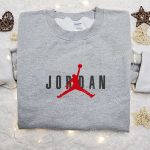 Nike x Jordan Embroidered Sweatshirt & NBA Sport Shirt: B Gift for Men Women Birthday Gift Ideas