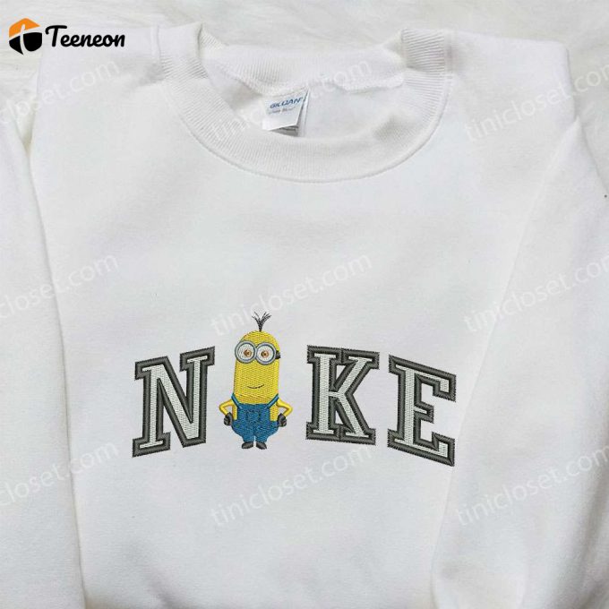 Nike X Kevin Minion Hoodie: Embroidered Sweatshirt &Amp;Amp; T-Shirt Collection With Cartoon-Inspired D Gift For Men Women