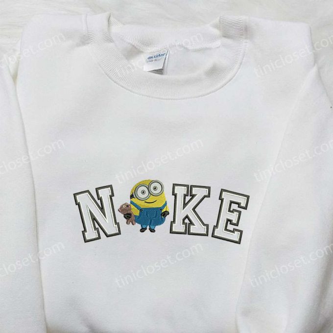 Nike X King Bob Minion Embroidered Shirt – Trendy Cartoon D Gift For Men Women By Nike For Minion Lovers