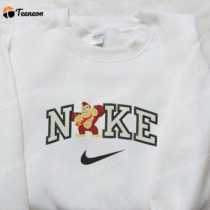 Nike X Kingkong Embroidered Shirt: Movie-Inspired And Nike Inspired D Gift For Men Women