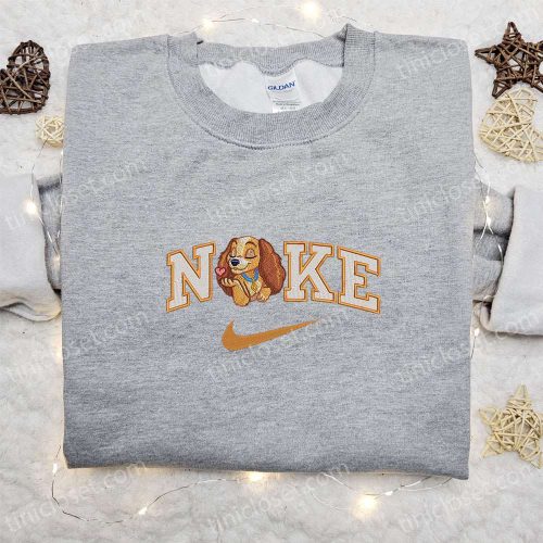 Nike x Lady Embroidered Cartoon Sweatshirt & Disney Characters T-shirt – B Gift for Men Women Birthday Gift Ideas