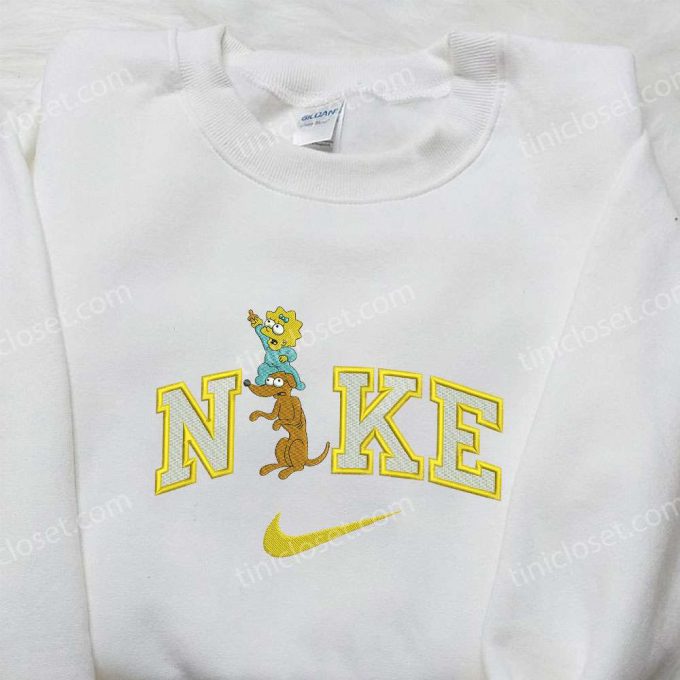 Nike X Maggy And Dog Embroidered Shirt – The Simpsons &Amp; Cartoon D Gift For Men Women Shop Now!