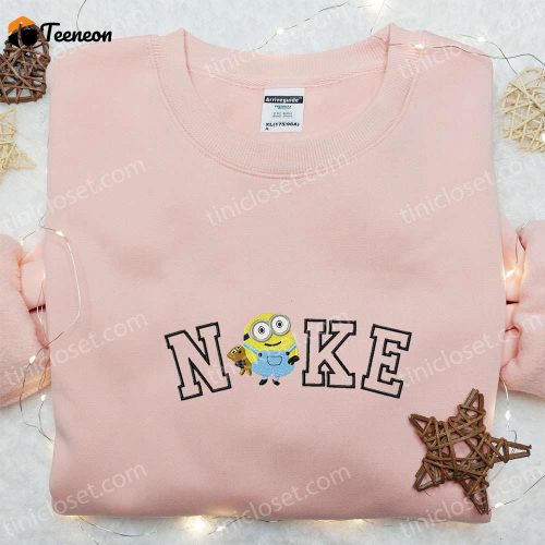 Nike x Minion Teddy Bear Embroidered Sweatshirt – Cartoon Shirt for B Gift for Men Women Birthday Gifts