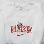 Nike x Minnie Mouse Christmas Embroidered Sweatshirt: F Gift for Men Women Disney Shirt Perfect Holiday Gift Idea