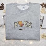 Nike x Mocha Bear Love Embroidered Sweatshirt Milk and Mocha Cartoon Shirt – B Gift for Men Women Valentine Gift Ideas