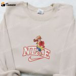 Nike x Monkey D Luffy Anime Embroidered Sweatshirt & T-shirt: B Gift for Men Women Birthday Gift Ideas