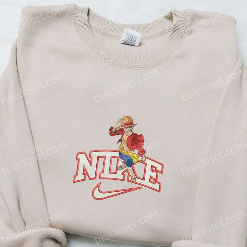 Nike x Monkey D Luffy Anime Sweatshirt & T-shirt: B Gift for Men Women Birthday Gift Ideas Nike Inspired & Embroidered – Shop Now!