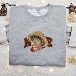 Nike x Monkey D Luffy Movie Embroidered Hoodie Anime Sweatshirt & T-shirt: Exclusive Nike Inspired Apparel