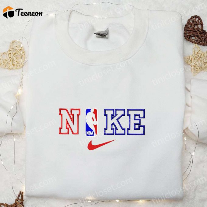 Nike X Nba Sport Embroidered Sweatshirt: B Gift For Men Women Gift For Family Nike Inspired Shirt – Shop Now!