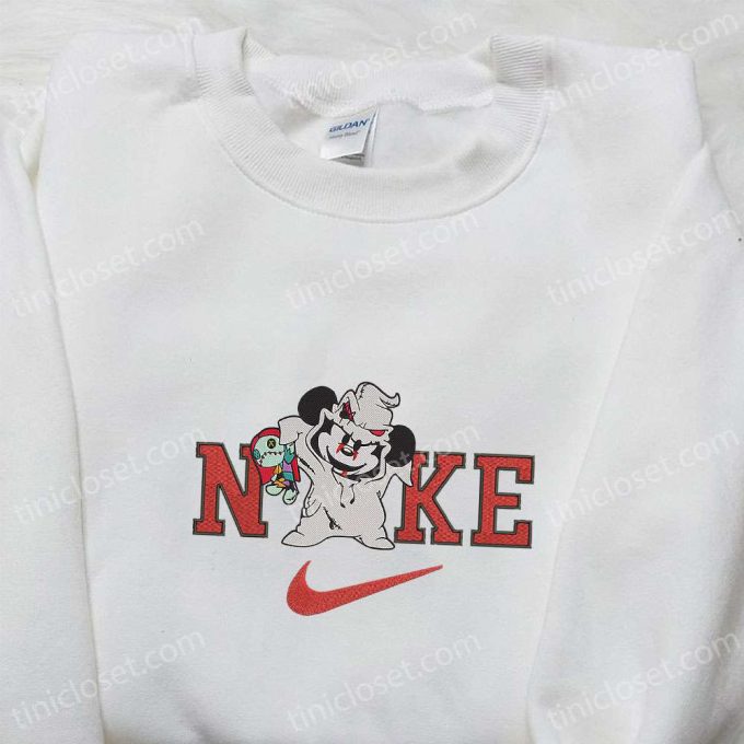 Disney Nike X Oogie Boogie Mickey Mouse Embroidered Shirt: B Gift For Men Women Family Gift Nike Inspired