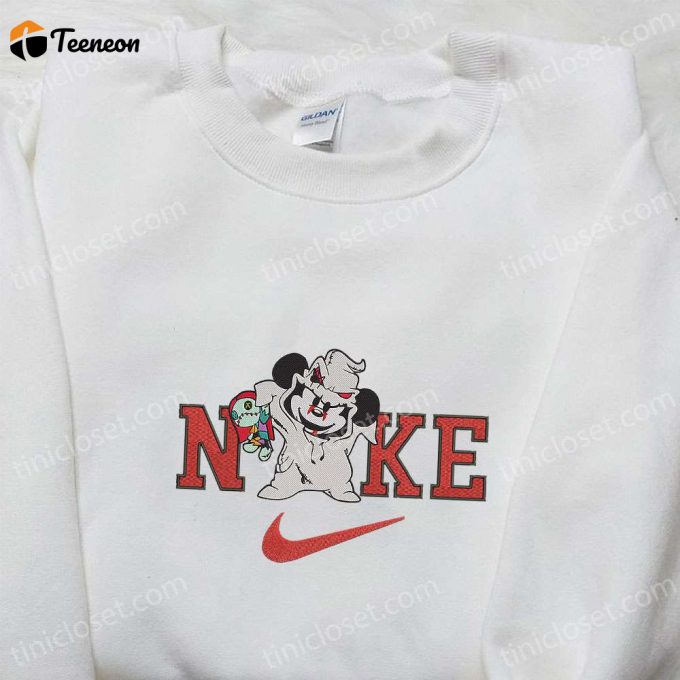 Disney Nike X Oogie Boogie Mickey Mouse Embroidered Shirt: B Gift For Men Women Family Gift Nike Inspired