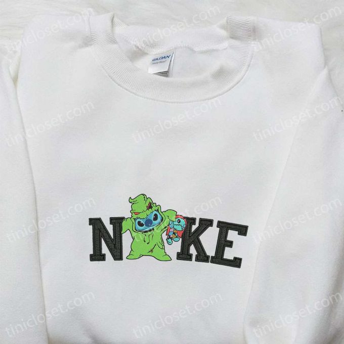 Nike X Oogie Boogie Sitch Embroidered Shirt: B Gift For Men Women Family Gift Nike Inspired D Gift For Men Women