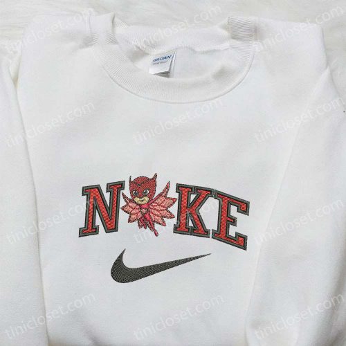 Nike x Owlette Cartoon Hoodie & Disney Characters Embroidered Shirts – Playful Nike Inspired T-Shirt