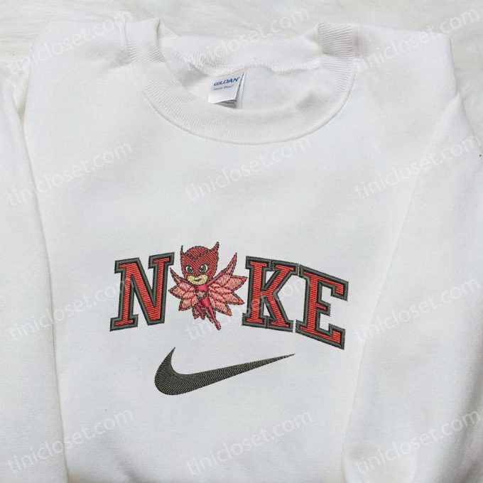 Nike X Owlette Cartoon Hoodie &Amp; Disney Characters Embroidered Shirts – Playful Nike Inspired T-Shirt