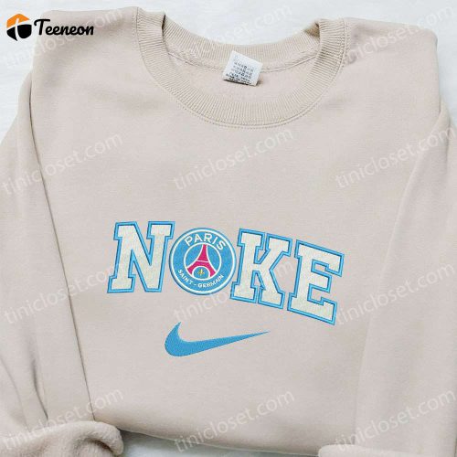 Nike x Paris Embroidered Hoodie & Flag Shirt: Stylish Nike Inspired Embroidered T-shirt