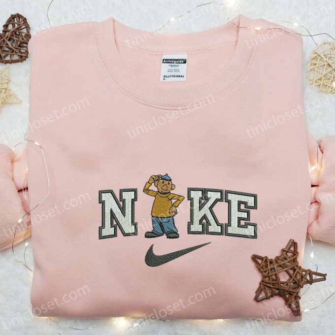 Nike X Pat Cartoon Embroidered Hoodie &Amp; Shirt: Vibrant Nike Inspired T-Shirt With Pat And Mat B Gift For Men Women Quality Embroidery