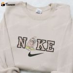 Nike x Patrick Star Cartoon Embroidered Hoodie & Disney Characters Shirt – Unique Nike Inspired Embroidered T-shirt