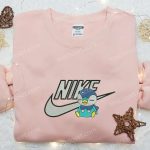 Nike x Piplup Anime Embroidered Shirt Pokemon Inspired T-Shirt Limited Edition Nike D Gift for Men Women