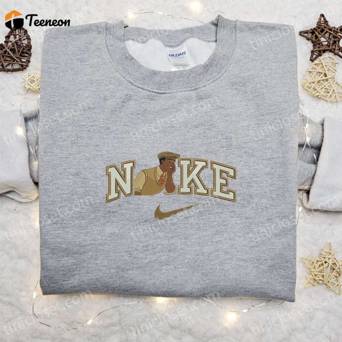 Disney Characters Embroidered Sweatshirt – Nike X Prince Naveen Cartoon Shirt Perfect Family Gift