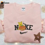 Nike x Pumpkin Fall Season Winnie Pooh Shirt & Hoodie: B Gift for Men Women Family Gifts with Nike-inspired Embroidery