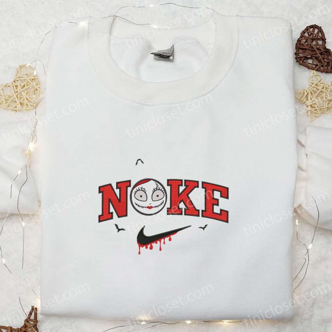 Nike X Sally Bats Hoodie Nightmare Before Christmas Embroidered T-Shirt Nike Inspired Sweatshirt