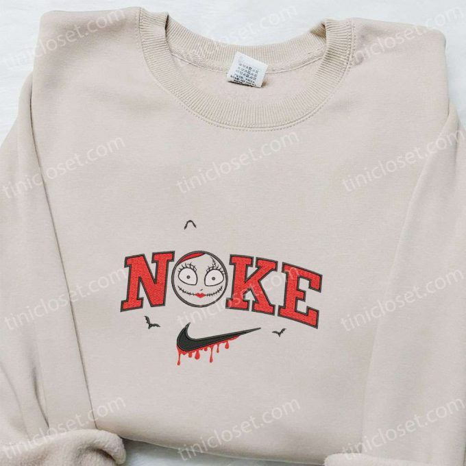 Nike X Sally Bats Hoodie Nightmare Before Christmas Embroidered T-Shirt Nike Inspired Sweatshirt