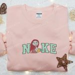 Nike x Sally Embroidered Shirt Nightmare Before Christmas Hoodie & Nike Inspired Sweatshirt