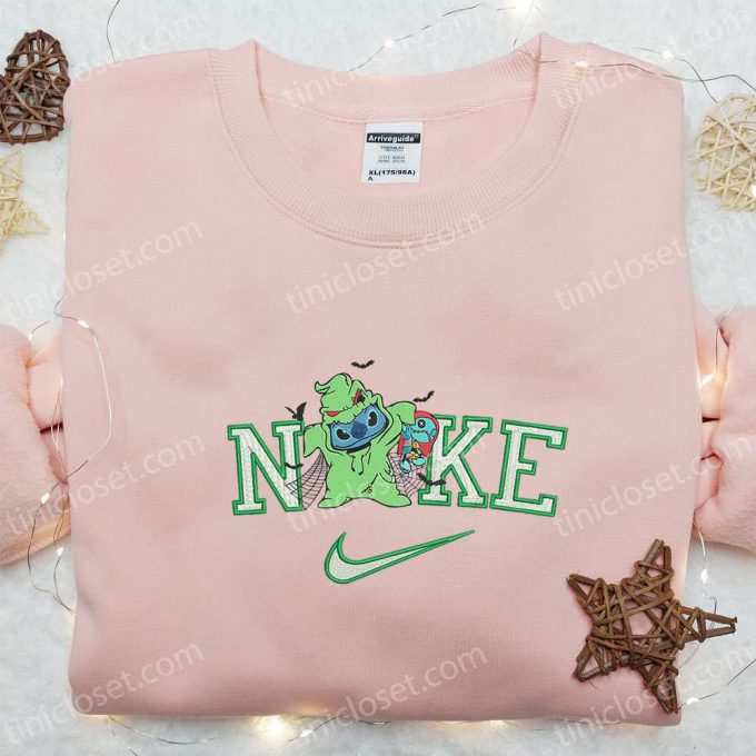 Nike X Sally Stitch Oogie Boogie Embroidered Shirt: Inspired &Amp; Amazing Apparel For Nike Fans!