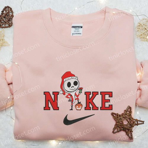 Nike x Santa Jack Skellington Embroidered Sweatshirt – Nightmare Before Christmas Hoodie & T-Shirt