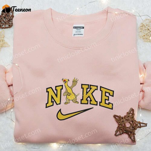 Nike x Sid Ice Age Embroidered Sweatshirt – Cartoon Hoodie Perfect Birthday Gift