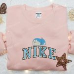 Nike x Sleeping Doraemon: Embroidered Sweatshirt Hoodie & T-shirt – Cute Cartoon Apparel