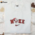 Nike x Snoopy Christmas Santa Claus Embroidered Sweatshirt T-shirt & Hoodie: F Gift for Men Women Nike Inspired Cartoon Embroidery