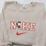 Nike x Snoopy Embroidered Sweatshirt – Peanuts Cartoon Shirt Nike Inspired D Gift for Men Women