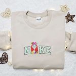 Nike x Spooky Sally Embroidered Shirt: Nightmare Before Christmas Characters T-shirt & Nike Inspired Sweatshirt